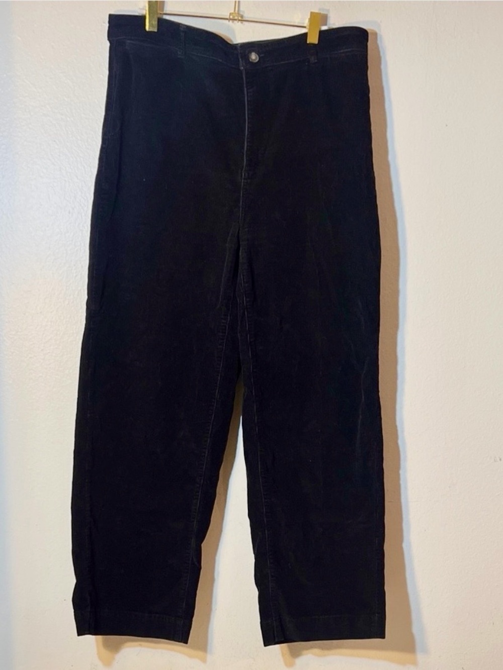 Everlane Black The Corduroy Wide Leg Pants - Size 16